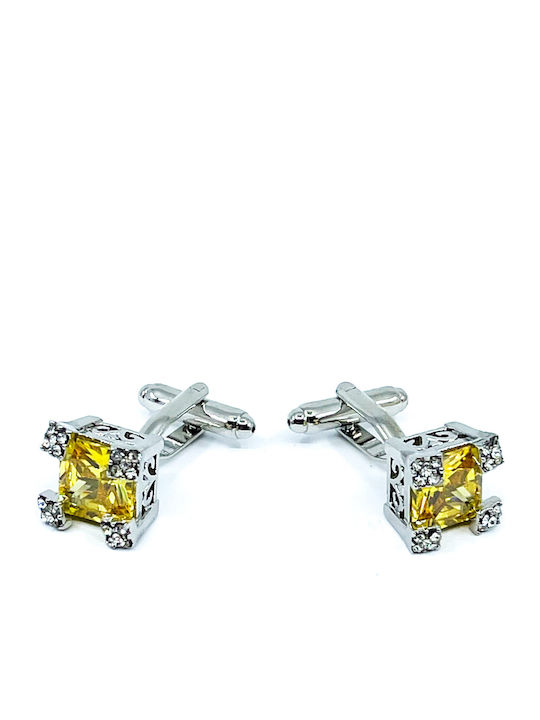 Legend Accessories Мансети от Silver в Златист Цвят