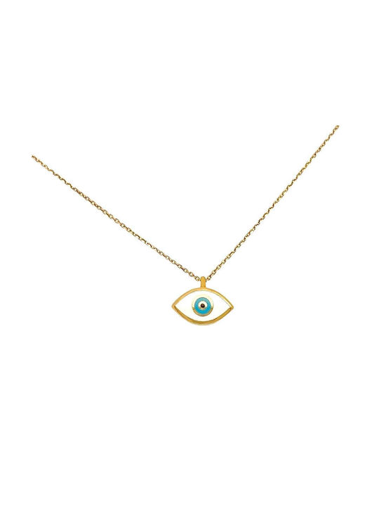 Xryseio Halskette Auge aus Gold 14K