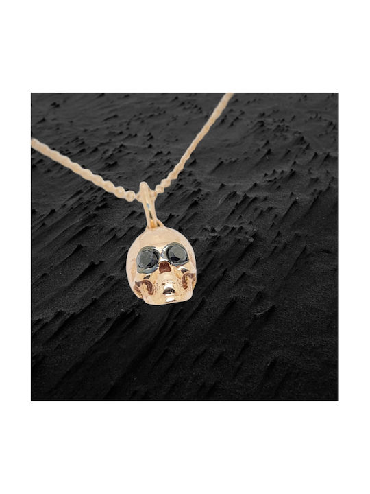 Mentzos Necklace from Rose Gold 18k with Diamond