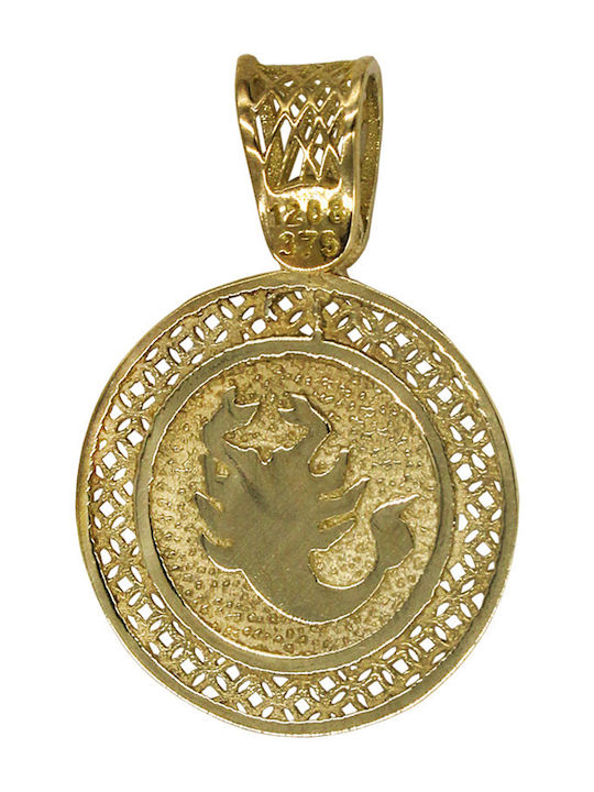 Roloi Kaliamanis Vergoldete Halskette Talisman Tierkreiszeichen Stier aus Gold 9K