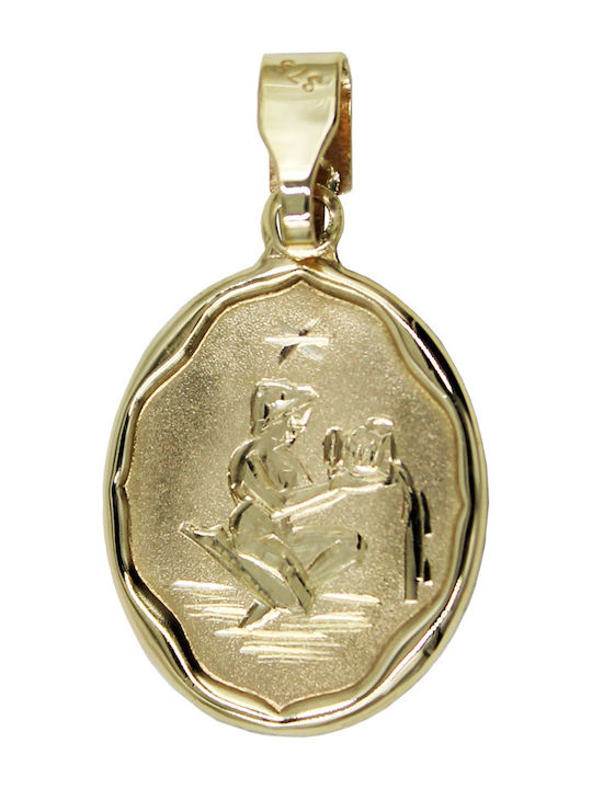 Roloi Kaliamanis Zodiac Sign from Gold 9 K