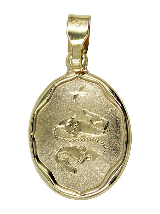 Roloi Kaliamanis Zodiac Sign from Gold 9 K