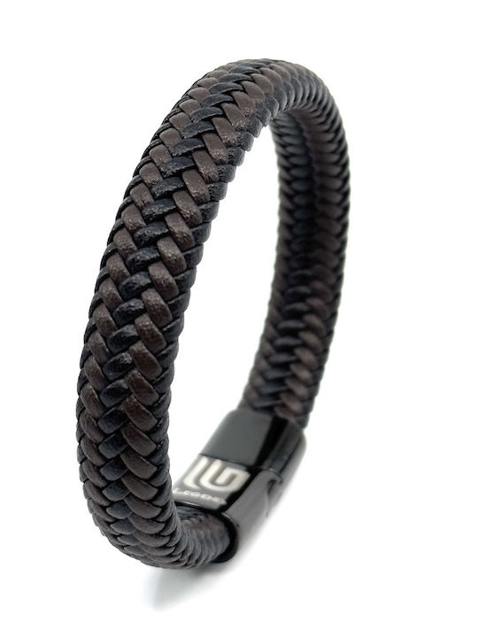 Legend Accessories Men's Leather Bracelet 21cm