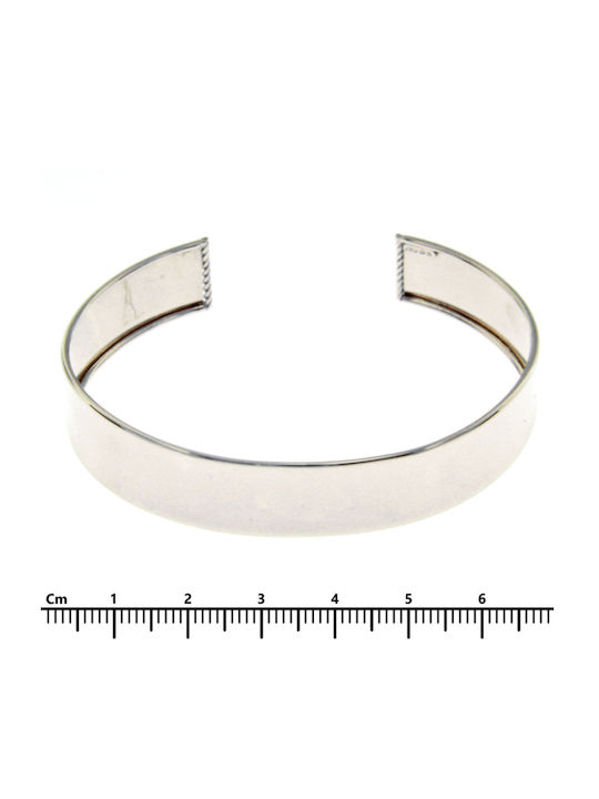 Mentzos Bracelet Handcuffs made of White Gold 14K