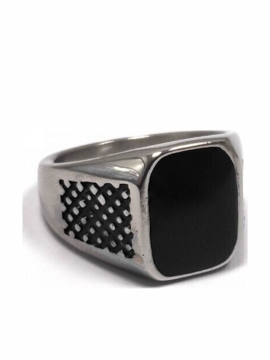 Karma Gifts Men's Steel Gold Plated Ring
