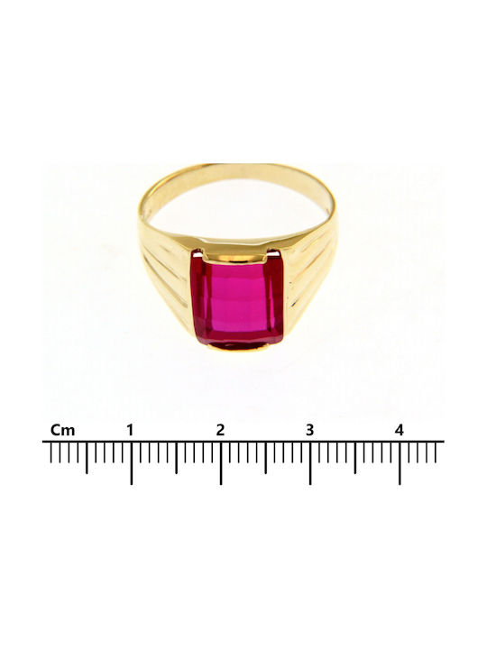 Mentzos Herren Ring aus Gold 9K