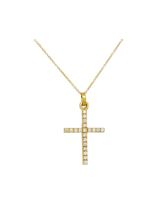 Xryseio Women's Gold Cross 14K