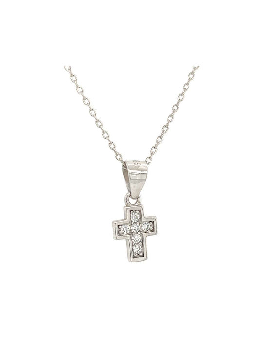 Xryseio Women's Cross from Silver with Chain