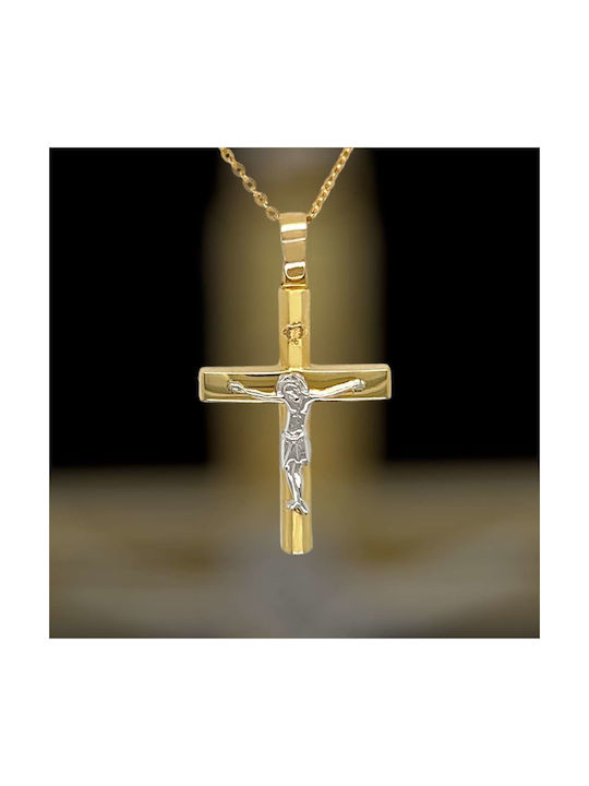 Xryseio Men's Gold Cross 14K