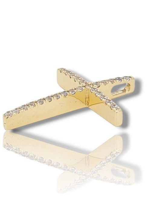 Mentzos Weißgold Kreuz 14K