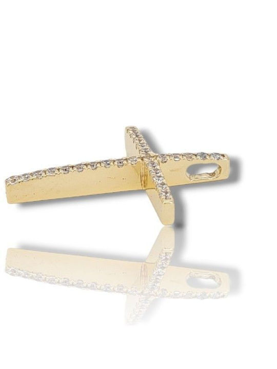 Mentzos Weißgold Kreuz 14K