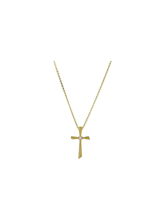 Roloi Kaliamanis Women's Gold Cross 14K with Chain