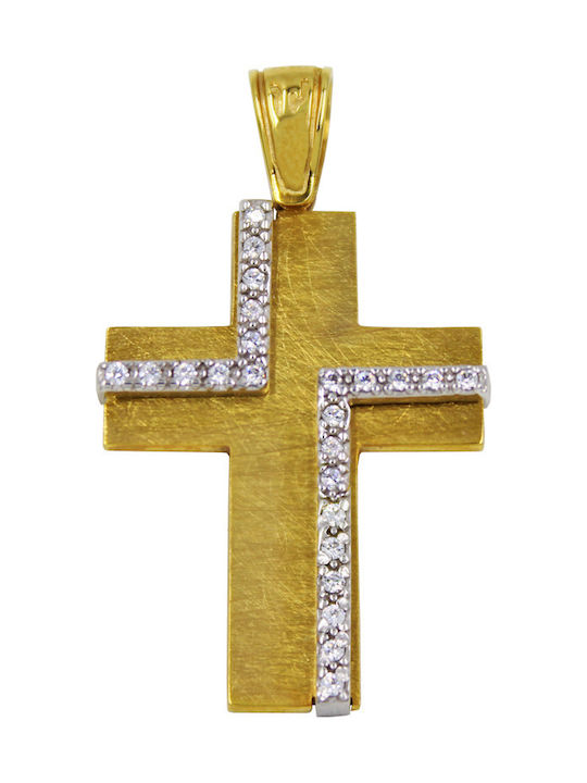 Roloi Kaliamanis Women's Gold Cross 14K Double Sided