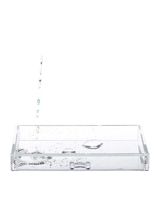 Relaxdays Organizator Cosmetice Cu 4 Sertare Transparent 23.5x19x14cm