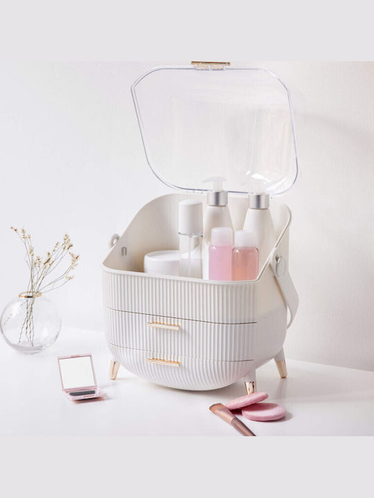 Navaris Cosmetics Organizer With 2 White Drawers