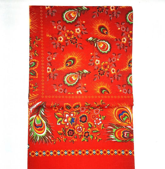Afoi Giannakopouloi Women's Red Scarf Traditional Costume Accessory