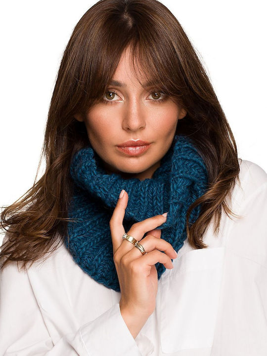 BeWear Women's Knitted Neck Warmer Blue