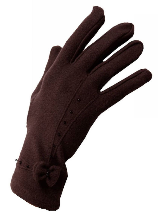 Tatu Moyo Braun Wolle Handschuhe