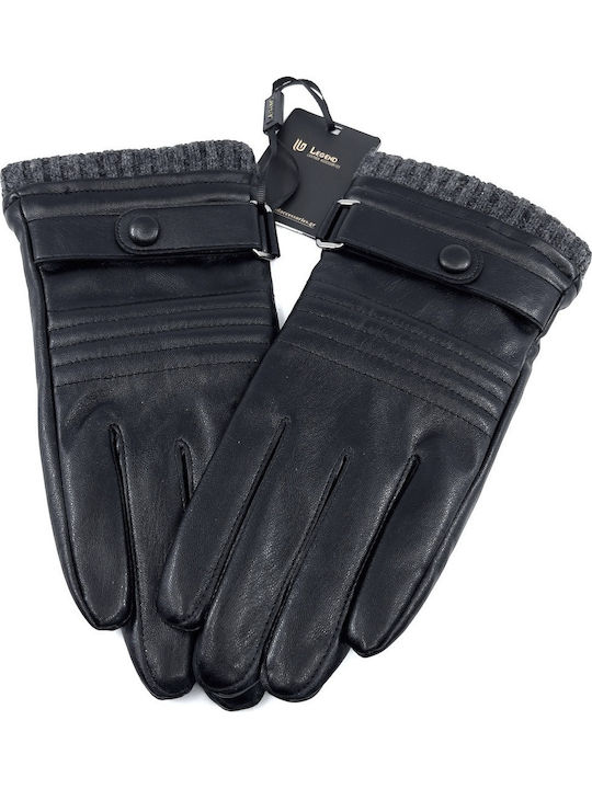 Men's Leather Touch Gloves Black