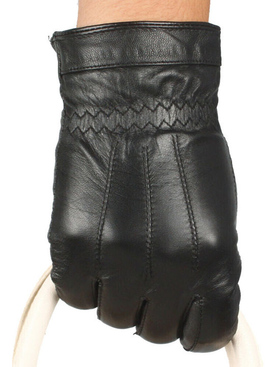 Men's Leather Touch Gloves Black