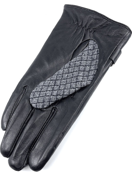 Men's Leather Touch Gloves Black