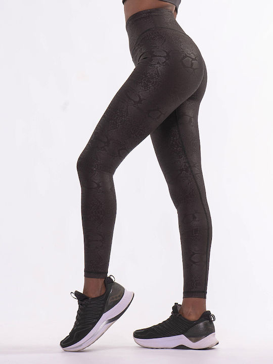 The Lady Women's Cropped Training Legging High Waisted & Push Up Black