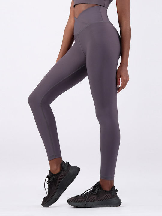 The Lady Women's Long Training Legging High Waisted & Push Up Gray