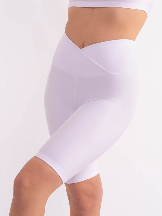 The Lady Women's Bike Training Legging High Waisted & Push Up White