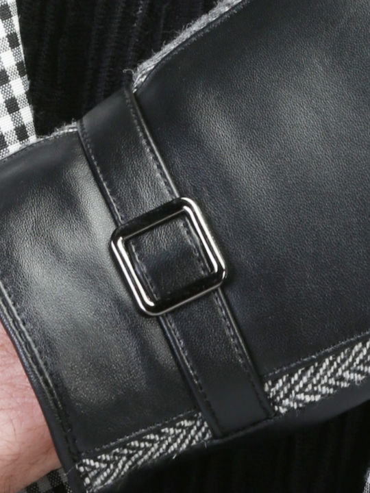 Men's Leather Touch Gloves Black