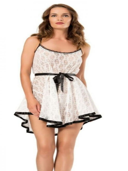 Moongirl Sommer Babydoll Weiß