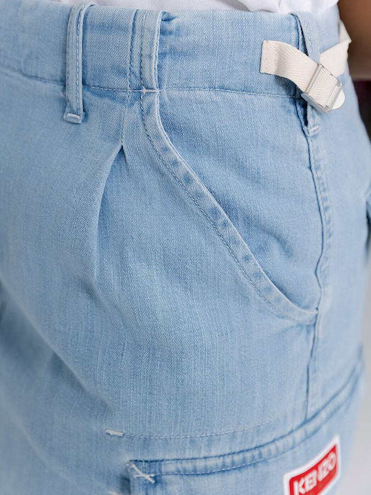 Denim Hoch tailliert Mini Rock Blau