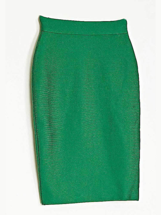 Creion Midi Fustă Verde