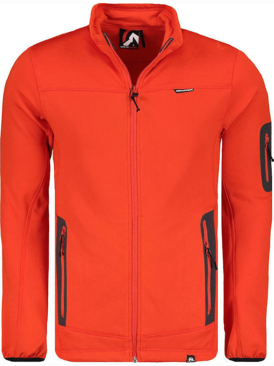 Herren Fleecejacke Rot