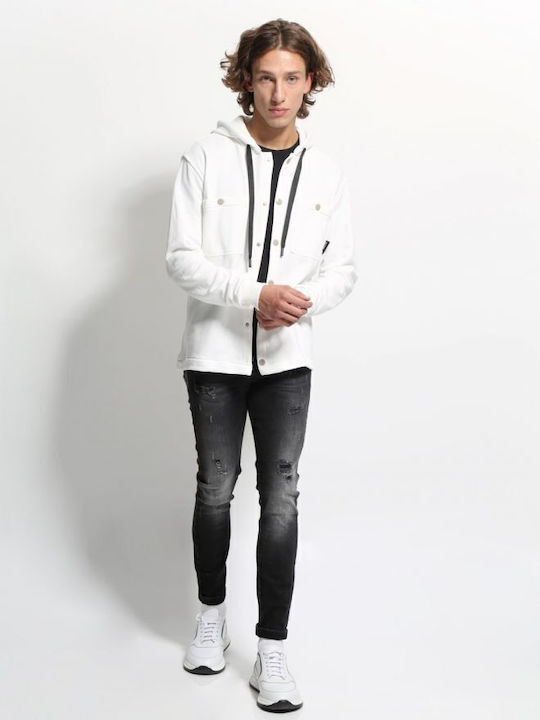 Men's Cardigan White