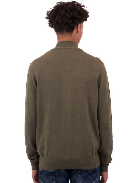 Men's Knitted Cardigan Green