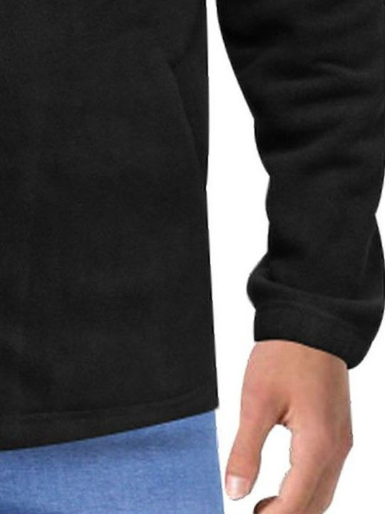 Ανδρική Ζακέτα Fleece Μαύρη