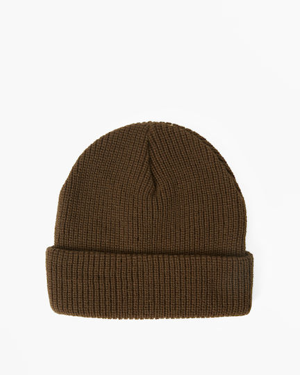 Walled Beanie Unisex Căciulă Tricotat în culoarea Maro