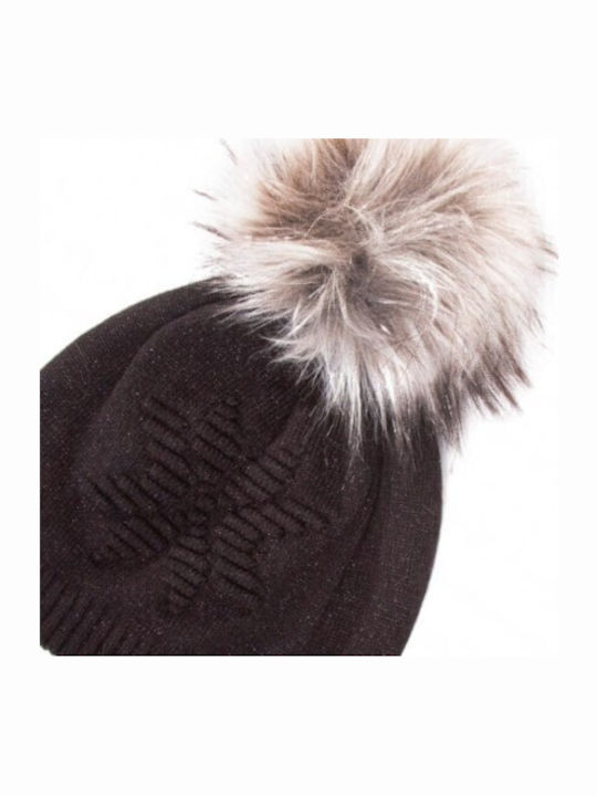 Knitted Beanie Cap Black
