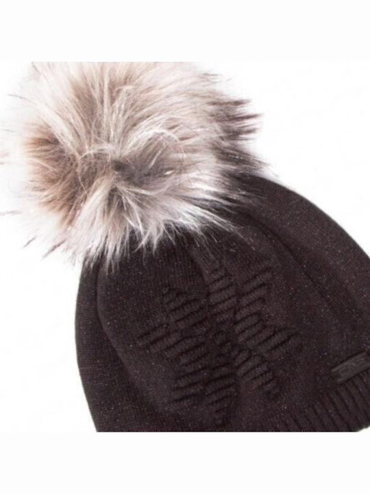 Knitted Beanie Cap Black