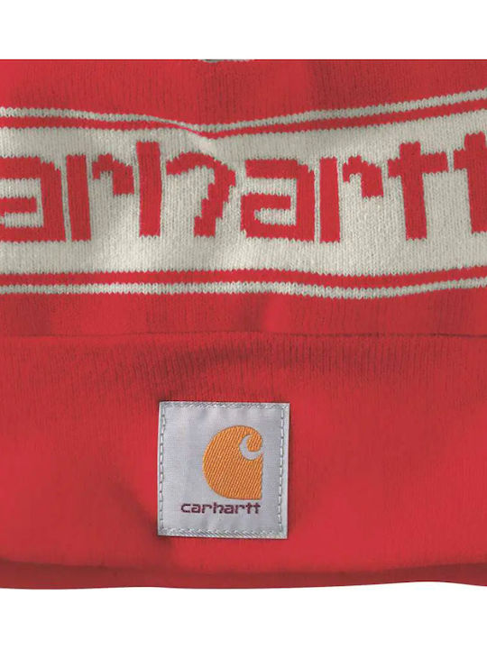 Knitted Beanie Cap Red