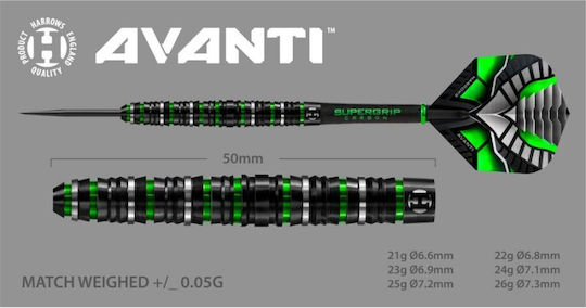 Harrows Avanti 90% Steeltip