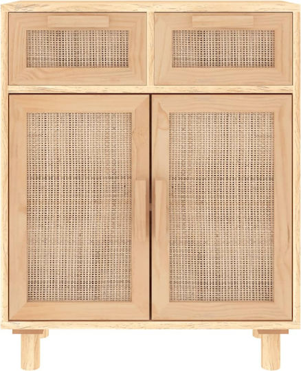 Мебели за съхранение с чекмеджета Бежов 60x30x75см
