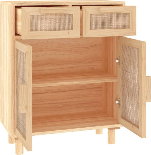 Мебели за съхранение с чекмеджета Бежов 60x30x75см