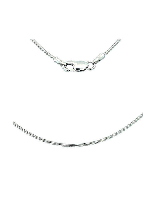 Xryseio White Gold Chain Neck 14K Length 40cm