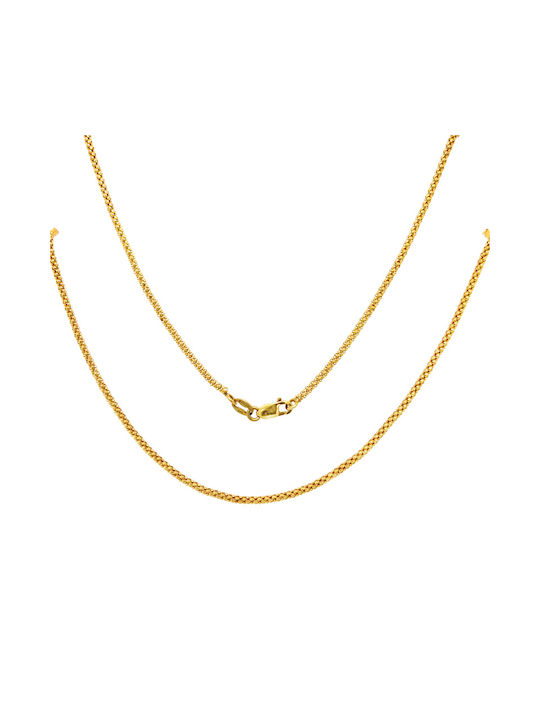 Xryseio Damen Goldene Kette Nacken 14K Länge 40cm