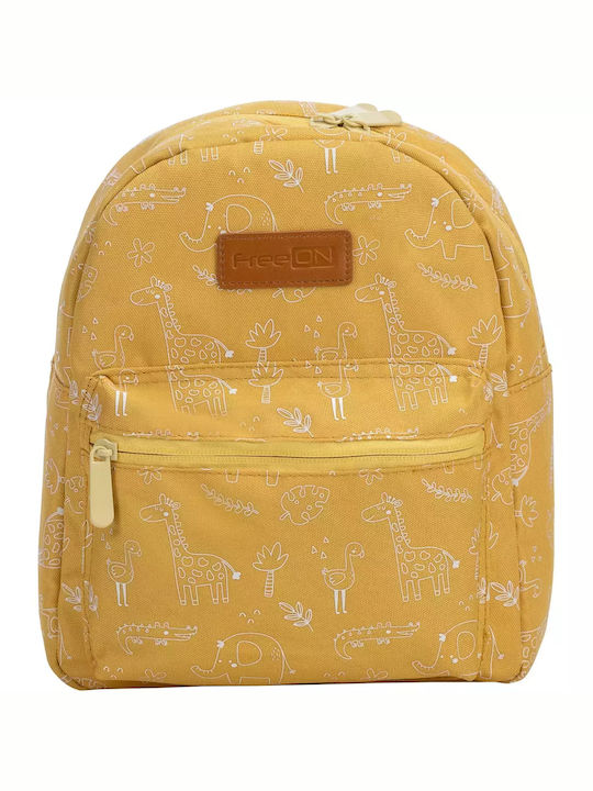 FreeOn School Bag Backpack Kindergarten in Yellow color