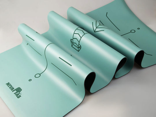 Niyamas Exercise Mat Green with Carry Strap (183x68x0.5cm)