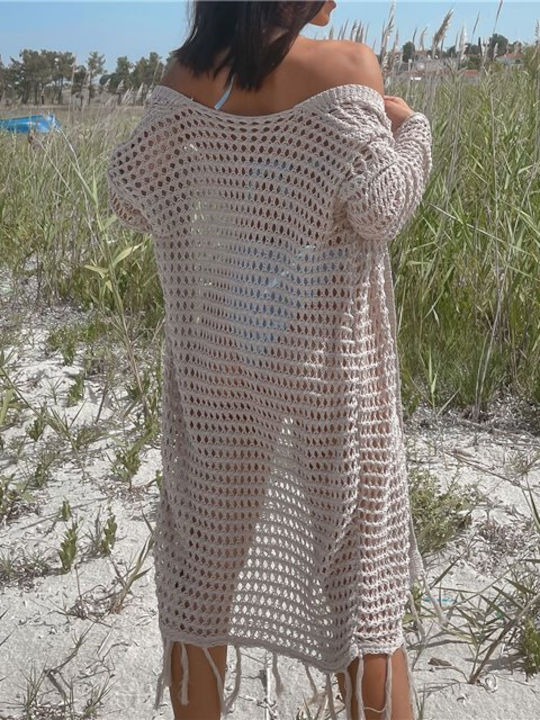 Chica Feminin Kimono de Plajă Bej