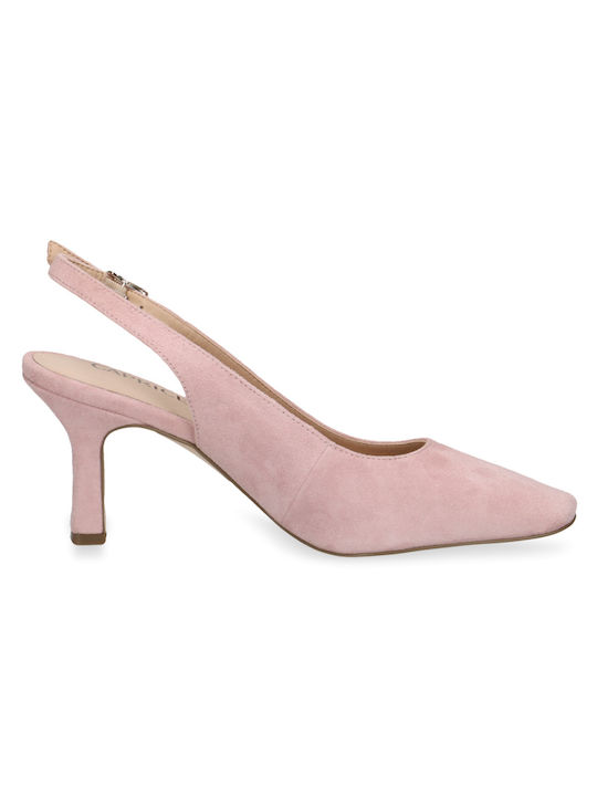 Caprice Suede Pink Heels