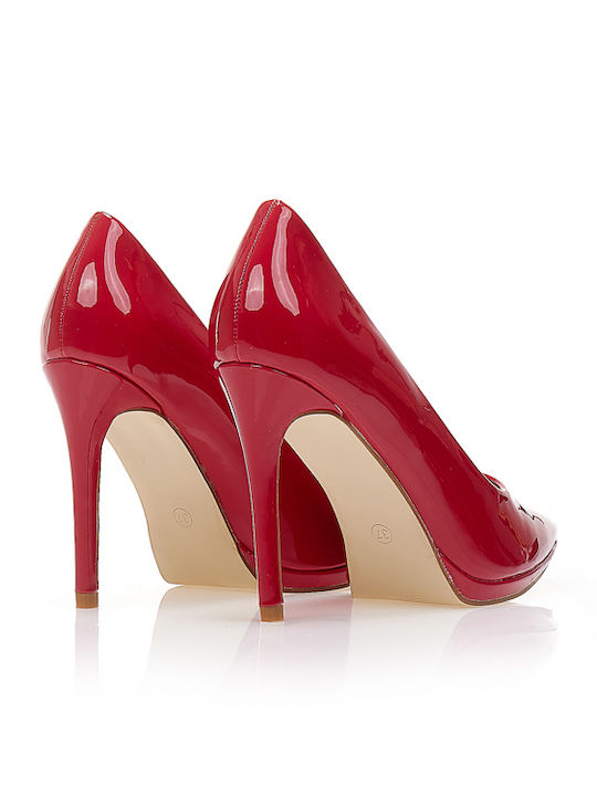 Pumps mit Stiletto-Absatz Rot